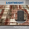 Washable Plaid Area Rug, Non-Slip Low Pile, Stain Resistant,Rustic Soft Carpet for living room, bedroom, office, or dining room - 4 of 4