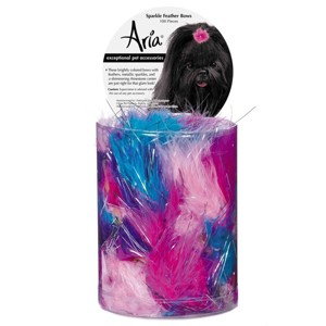 Aria Sparkle Feather Bows 100-Piece Canisters - 1 of 1