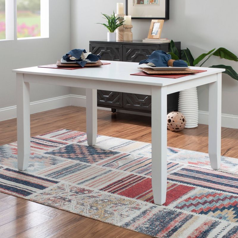 Shelby Solid Wood Traditional Rectangle Dining Table White - Powell, 2 of 8