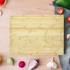 Bamboo Cutting Board 24x18x0.8 Inch Square Bamboo Chopping Board Durable Eco-Friendly Natural - 3 of 4