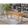 HomeStock Dining Table Bench with Solid Wood Seat - 4 of 4