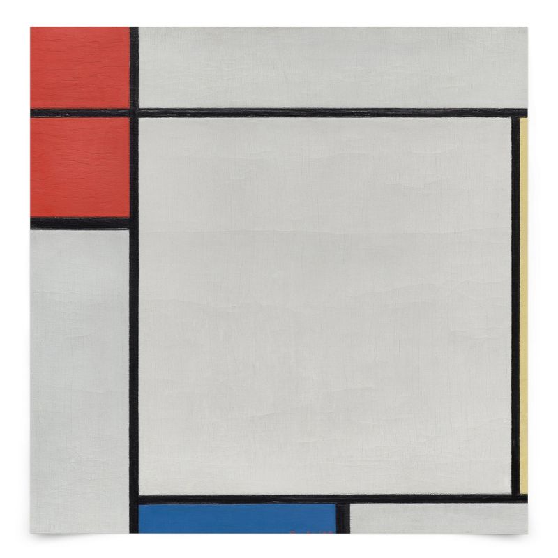 Americanflat Composition With Red Yellow And Blue by Piet Mondrian minimalist Wall Art, 1 of 7