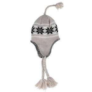 Polar Wear Women's Snowflake Winter Aviator Hat - 1 of 3