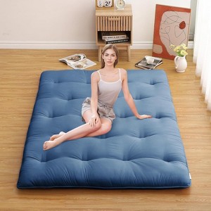 Nasitip Futon Mattress, Japanese Floor Mattress Floor Mat, Foldable Tatami Mattress Roll Up Floor Bed Mattress for House Guest Camping Dorm - 1 of 4