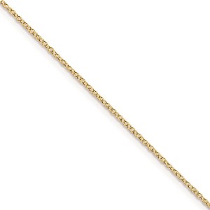 Black Bow Jewelry 1mm 14k Yellow Gold Plated Sterling Silver Cable Chain Necklace, 18 In - 1 of 4