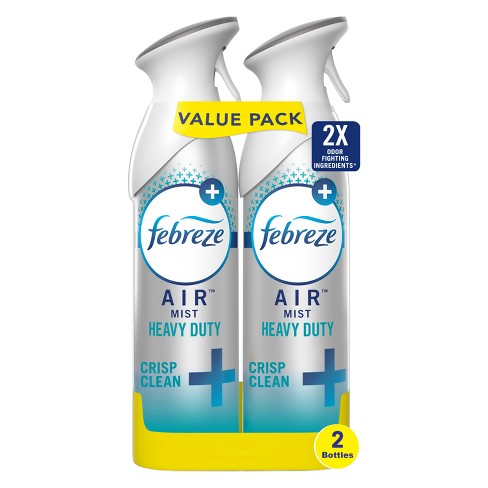 Febreze Odor-Fighting Heavy Duty Air Freshener - Crisp Clean - 17.6oz/2pk - image 1 of 4