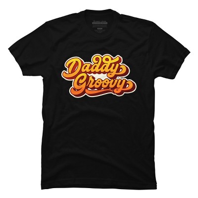Men's Design By Humans Retro Vintage Daddys Groovy By AmberDawn888 T-Shirt