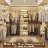 Aheaplus Closet Organizer with Extendable Hanging Rod, Walk-In Closet System Wardrobe with Adjustable Shelves - 4 of 4