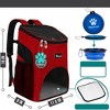 PetAmi Small Dogs Cats Backpack Carrier, Airline Approved Pet Ventilated Safety Strap Buckle for Hiking Travel Camping Outdoor - 2 of 4