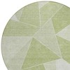 Artichoke Green Mint Green And Sage Geometric Washable Indoor Outdoor Area Rug - 4 of 4