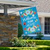Northlight Welcome to Our Home Blue Floral Outdoor House Flag 28" x 40" - 2 of 4
