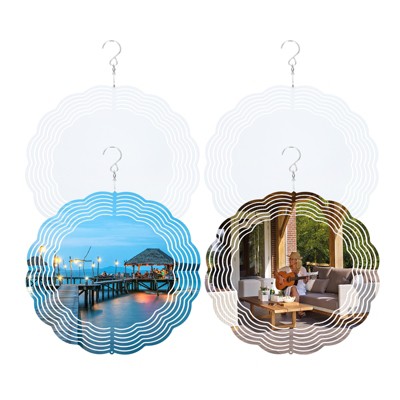 Unique Bargains Aluminum 3D Shape Waterproof Flexible Wind Chimes