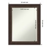 Amanti Art Lara Bronze Petite Bevel Wood Bathroom Wall Mirror 28.5 x 22.5 in. - image 4 of 4