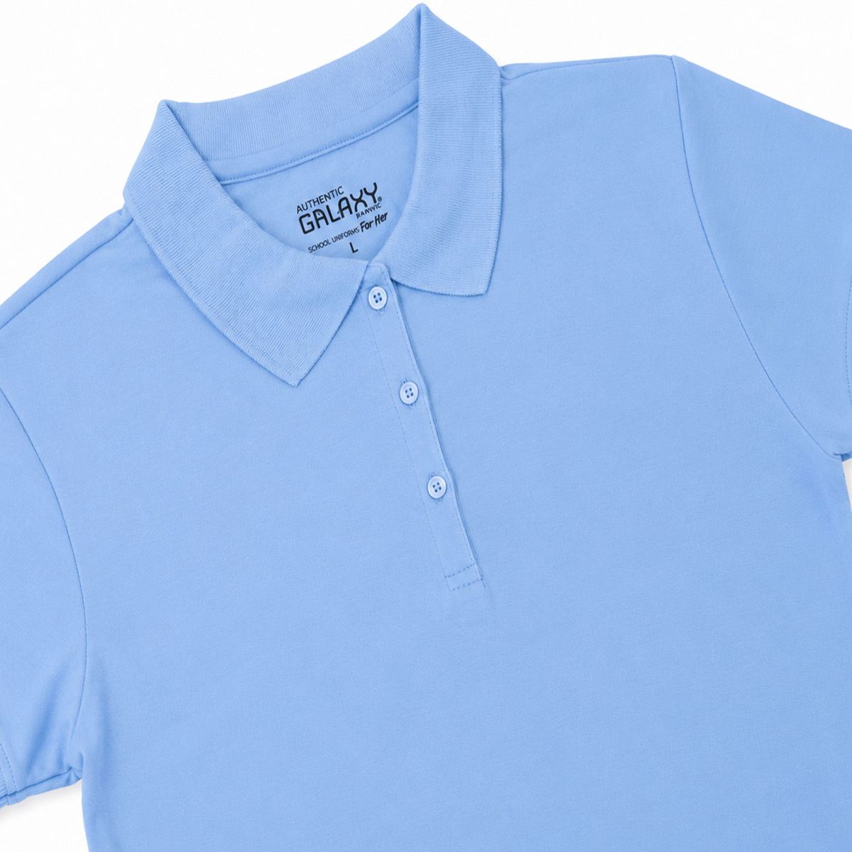 Galaxy by Harvic Junior's Short Sleeve School Uniform Pique Polo Shirt-5 Pack - thumbnail 3