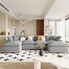 NicBex Sectional Sofa with Removable Ottomans Polyester U Shaped Couch for Living Room, Bedroom, Apartment - 4 of 4