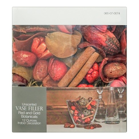 Vase Filler Unscented Red Gold Botanicals Target