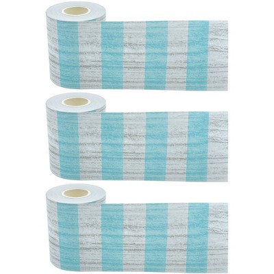 Teacher Created Resources® Vintage Blue Stripes Straight Rolled Border ...