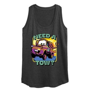 Women's - Disney - Mater Need A Tow Graphic Racerback Tank - 1 of 4