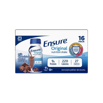 Ensure Original Nutrition Shake - Milk Chocolate - 16ct/128 fl oz