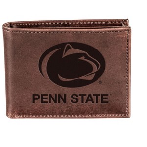 Evergreen NCAA Penn State Brown Leather Bifold Wallet Officially Licensed with Gift Box - 1 of 1