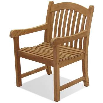 Newcastle 2pc Patio Wood Dining Chair Set - International Home Miami