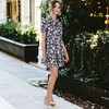 Anna-Kaci Women's Summer Dress Boho Ruffle Sleeve Floral Print Tie Neck Dress - 3 of 4