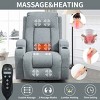 Power Lift Recliner Chair with Massage Heat & USB Cup Holders, Infinite Position Heavy Duty Recliner for Elderly -3irtyhousy - 2 of 4