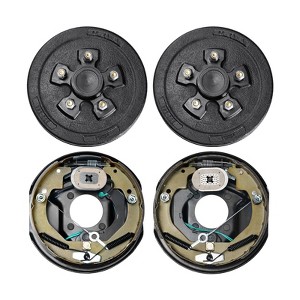 VEVOR Trailer Hub Drum Kits 5 on 4.5" B.C. with 10" x 2-1/4" Electric Brakes,Self-Adjusting Trailer Brake Assembly for 3500 lbs Axle, 4-Hole Mounting - 1 of 4