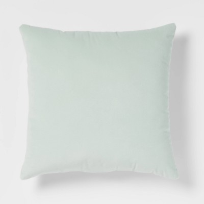 Velvet Square Throw Pillow Mint Green - Room Essentials™