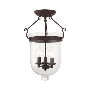 Livex Lighting Jefferson 3 - Light Flush Mount in  Bronze - 1 of 1
