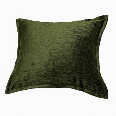 TopComfy Support Pillow Homey Cozy Velvet Throw Pillow with Deep Forest Green Shine for Elegant Decor, Green, 17"*17"*10"