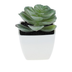 Unique Bargains Artificial Plants Plastic Pink 2.2"x2.2"x4.33" 1 Pcs - 1 of 4