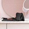 Laromni"2-in-1 Hair Tools Travel Bag & Heat-Resistant Mat Organizer for Curling Iron, Straightener, Dryer"Black - 3 of 4