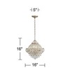 Vienna Full Spectrum Wallingford Antique Brass Chandelier 16" Wide French Crystal Glass 6-Light Fixture for Dining Room House Kitchen Island Entryway - 4 of 4