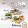 Bentgo 10pc Glass Signature Glass Food Storage Set White Stone - 2 of 4