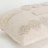 14"x20" Oversize Modern Industrial Lumbar Throw Pillow Cover Off-White - Rizzy Home: Boho Style, Cotton Canvas, Hidden Zipper - 2 of 4