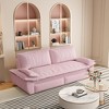 Whisen 3-in-1 Velvet Queen Sleeper Sofa Bed & Chaise Lounge & Loveseat Sofa, 2 Seats - 2 of 4