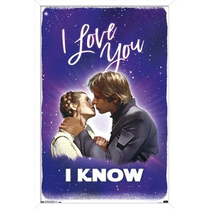 Trends International Star Wars: Saga - I Love You I Know Framed Wall Poster Prints - 1 of 4