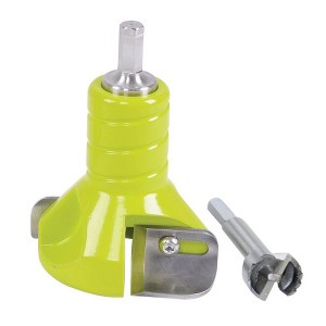 Timber Tuff TMC-02TCFB Durable 1 Inch Powder Coated Aluminum Twin Blade Tenon Cutter with Forstner Bit for 0.50 Inch or Larger Drills, Green - 1 of 4