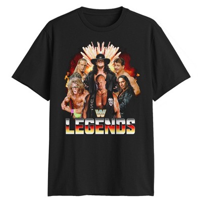 Men's WWE Legends Short Sleeve T-Shirt - Black XL