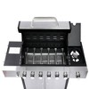 Resenkos 6 Burner Propane Gas Grill with Side Burner and Sear Burner, Stainless Steel Gas BBQ Grill for Barbecue Grilling, Silver - 3 of 4