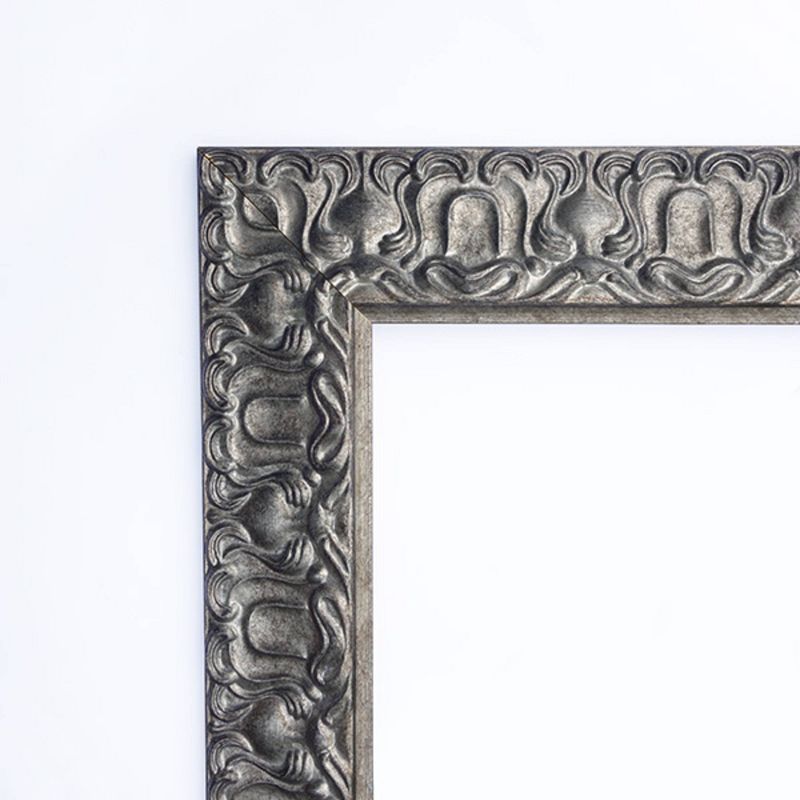 32&#34; x 32&#34; Non-Beveled Silver Luxor Wood Bathroom Wall Mirror - Amanti Art, 4 of 12