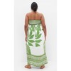 Women's Plus Size Peta Border Maxi Dress - white | CITY CHIC - 3 of 4