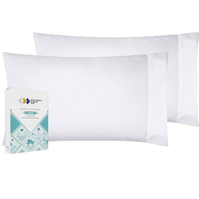 Luxury Pillowcases | Buttery Soft 800 Thread Count 100% Cotton Sateen, Set of 2 by California Design Den