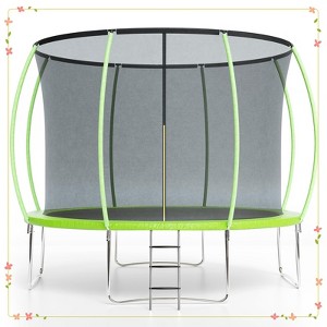 Trampoline  12FT with Enclosure & Ladder, ASTM Approved Heavy-Duty Outdoor - 1 of 4