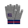 NFL New York Giants Gray Big Logo Glove: Knit Acrylic, Ribbed Cuffs, Adult Sizing - 2 of 4