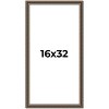 PosterPalooza | Panoramic Sculpted Silver Picture Frame - UV Acrylic, Foam Board Backing, Hanging Hardware - 2 of 4
