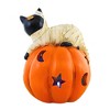 Transpac 6.25 In Halloween Cat Light Up Pumpkin Stars Moon Animal Figurines - 3 of 3