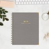 The Everygirl Planner 2025 Weekly/Monthly Planner 9.25"x8.07" 30 Day Challenge Solid Charcoal: Adult Wire-Bound Stationery - 2 of 4