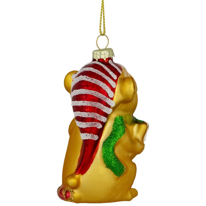 Northlight 3" Caroling Mouse Glass Christmas Hanging Ornament, 5 of 6